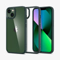 ACS04560 - iPhone 13 Pro Case Ultra Hybrid in Midnight Green showing the back, inside and front