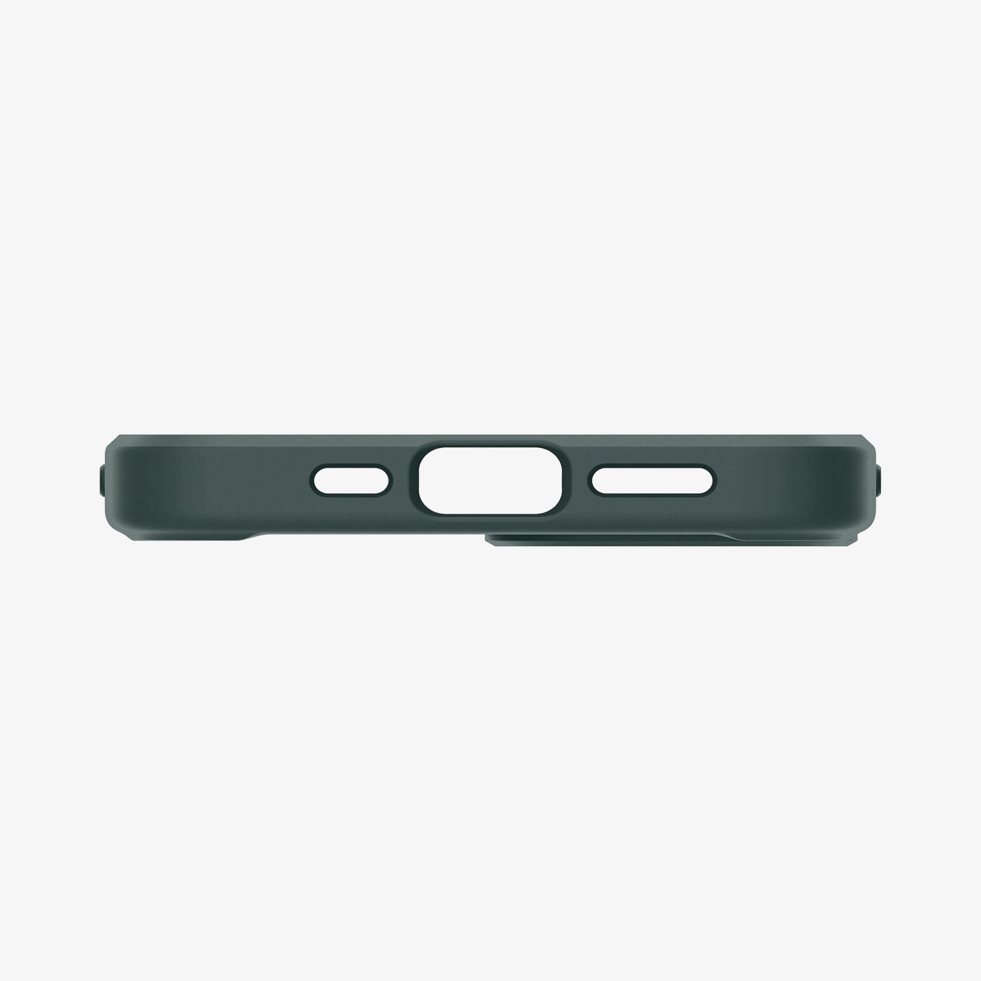 ACS04560 - iPhone 13 Pro Case Ultra Hybrid in Midnight Green showing the bottom