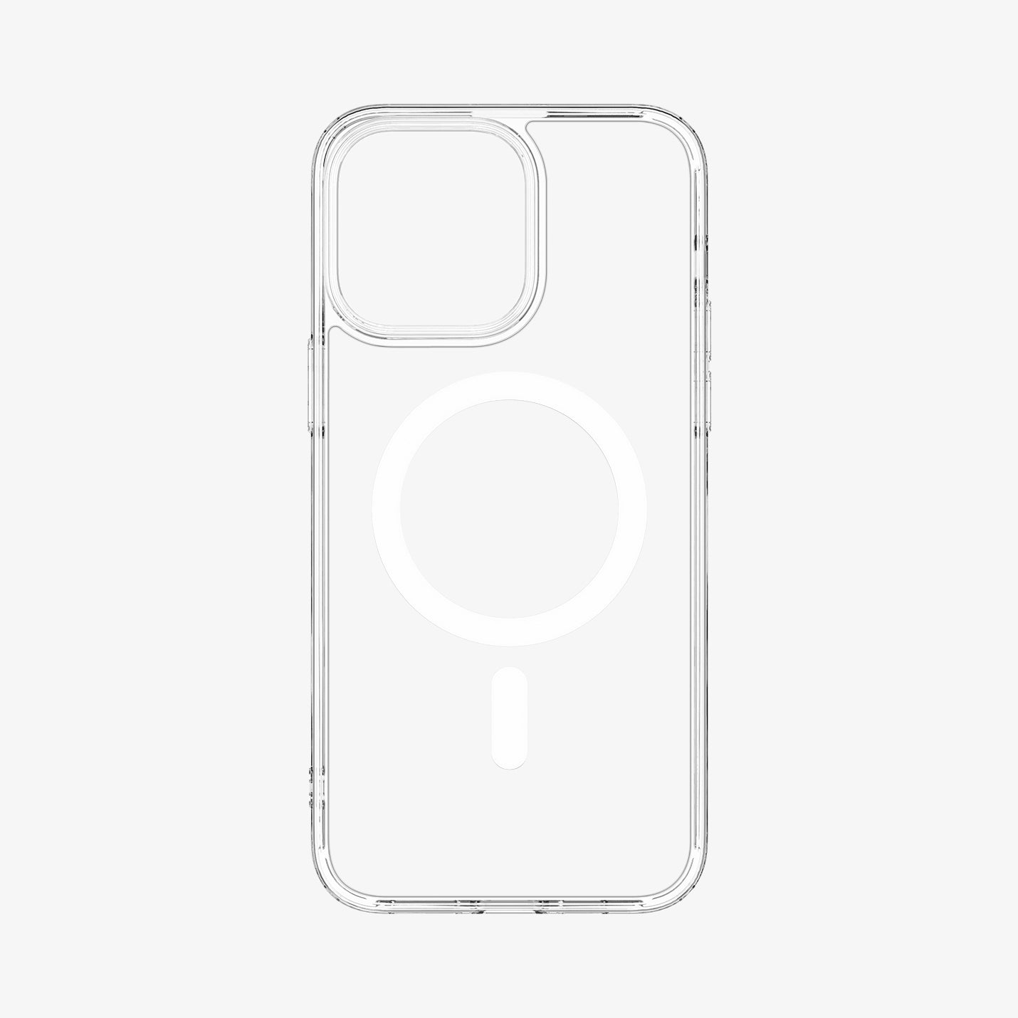 ACS05935 - iPhone 14 Pro Max Case Air Skin Hybrid (MagFit) in white showing the inside of case