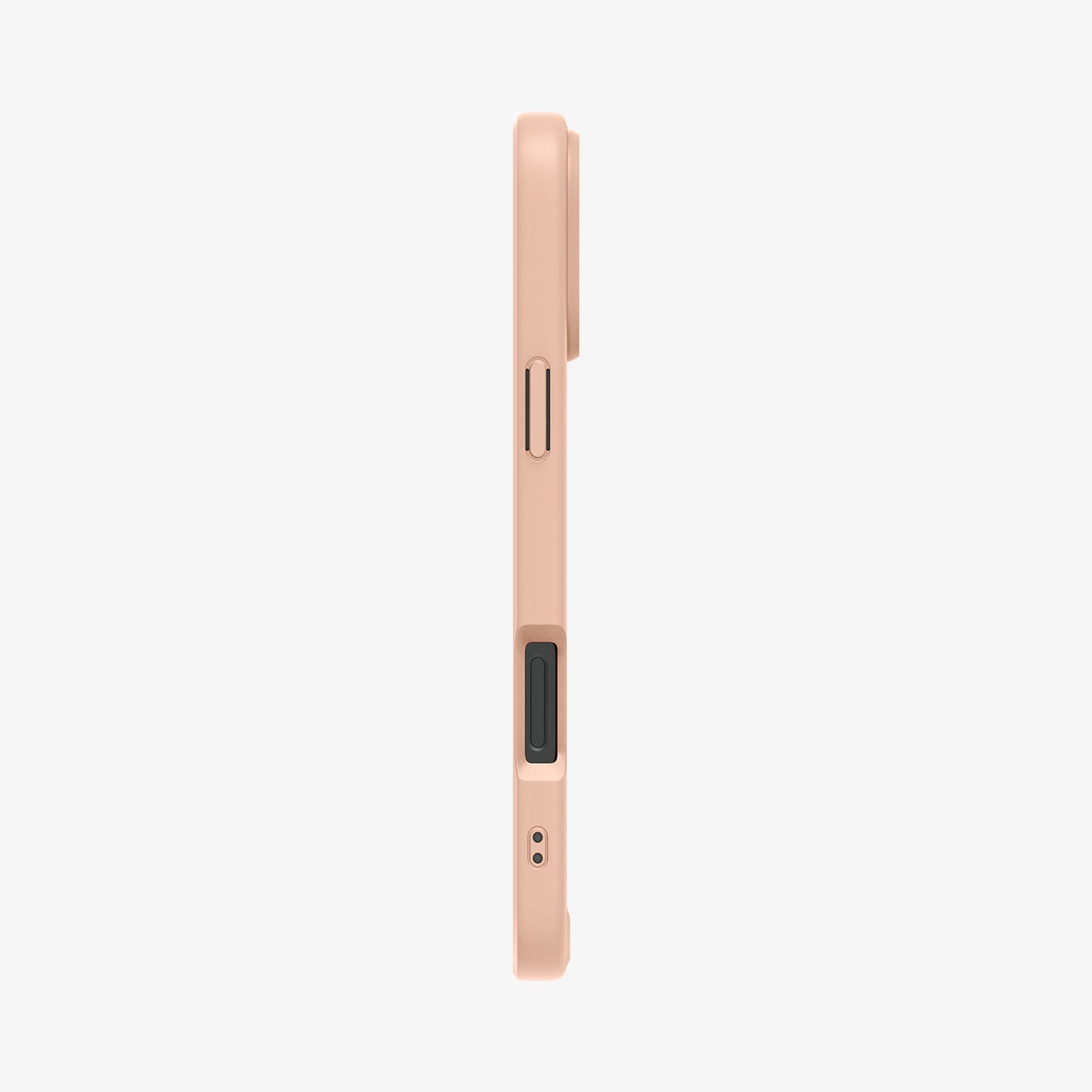 ACS08694 - iPhone 16 Pro Case Ultra Hybrid (MagFit) in Frost Rose Titanium showing the side