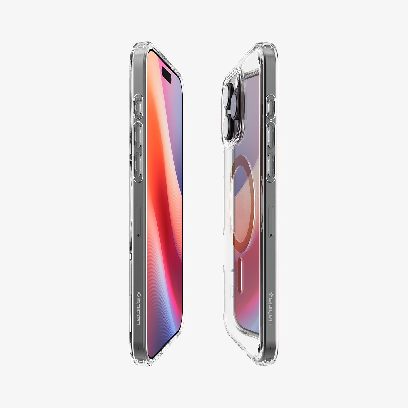 ACS08132 - iPhone 16 Pro Case Ultra Hybrid (MagFit) in Gold showing the partial front, partial back and sides
