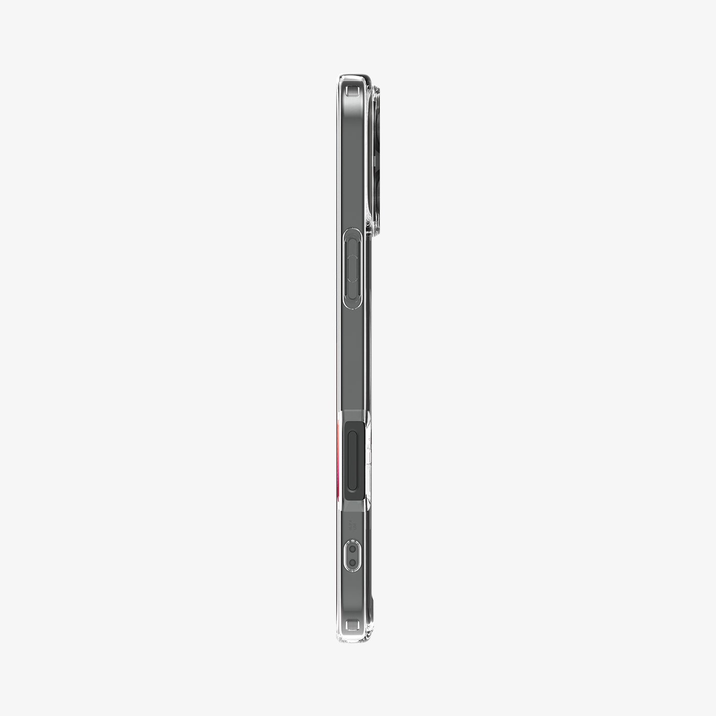 ACS08130 - iPhone 16 Pro Case Ultra Hybrid (MagFit) in Graphite showing the side