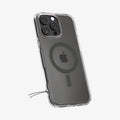ACS08130 - iPhone 16 Pro Case Ultra Hybrid (MagFit) in Graphite showing the back, side and partial bottom