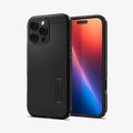 ACS08503 - iPhone 16 Pro Max Case Tough Armor T AI (MagFit) in Black showing the back and front