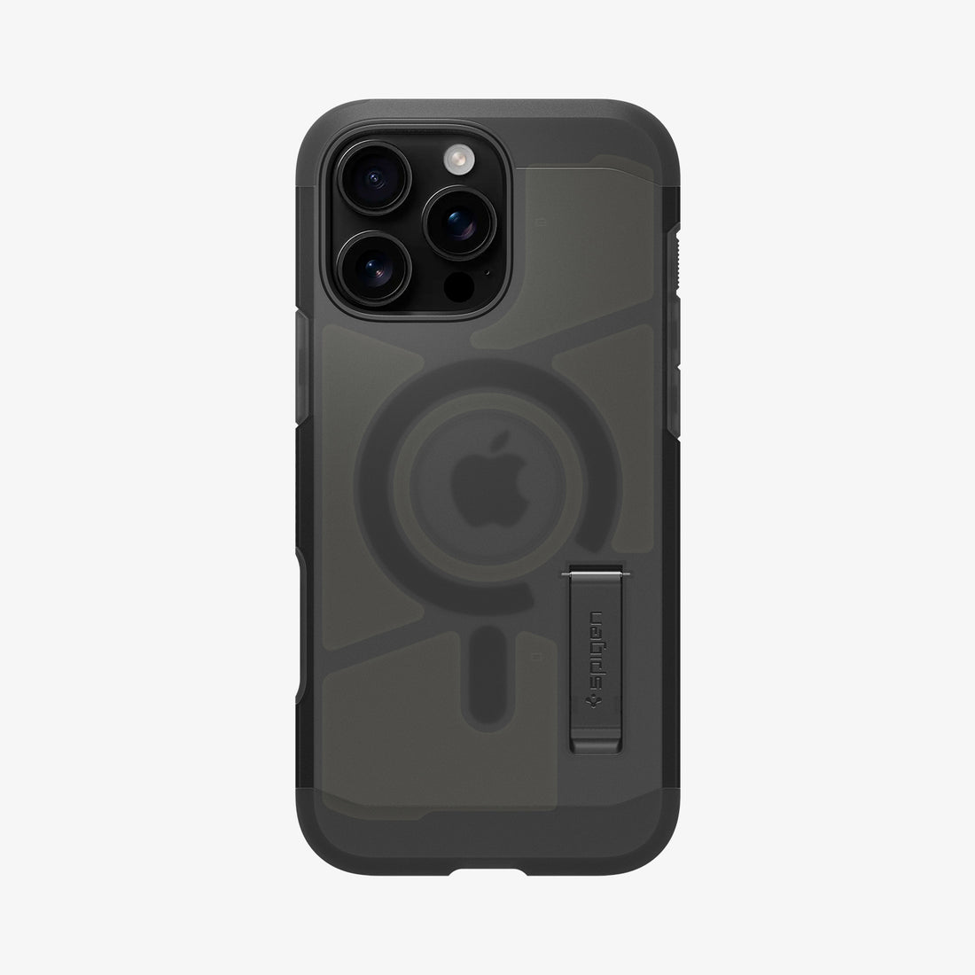 ACS09070 - iPhone 16 Pro Max Case Tough Armor T AI (MagFit) in Frost Black showing the back