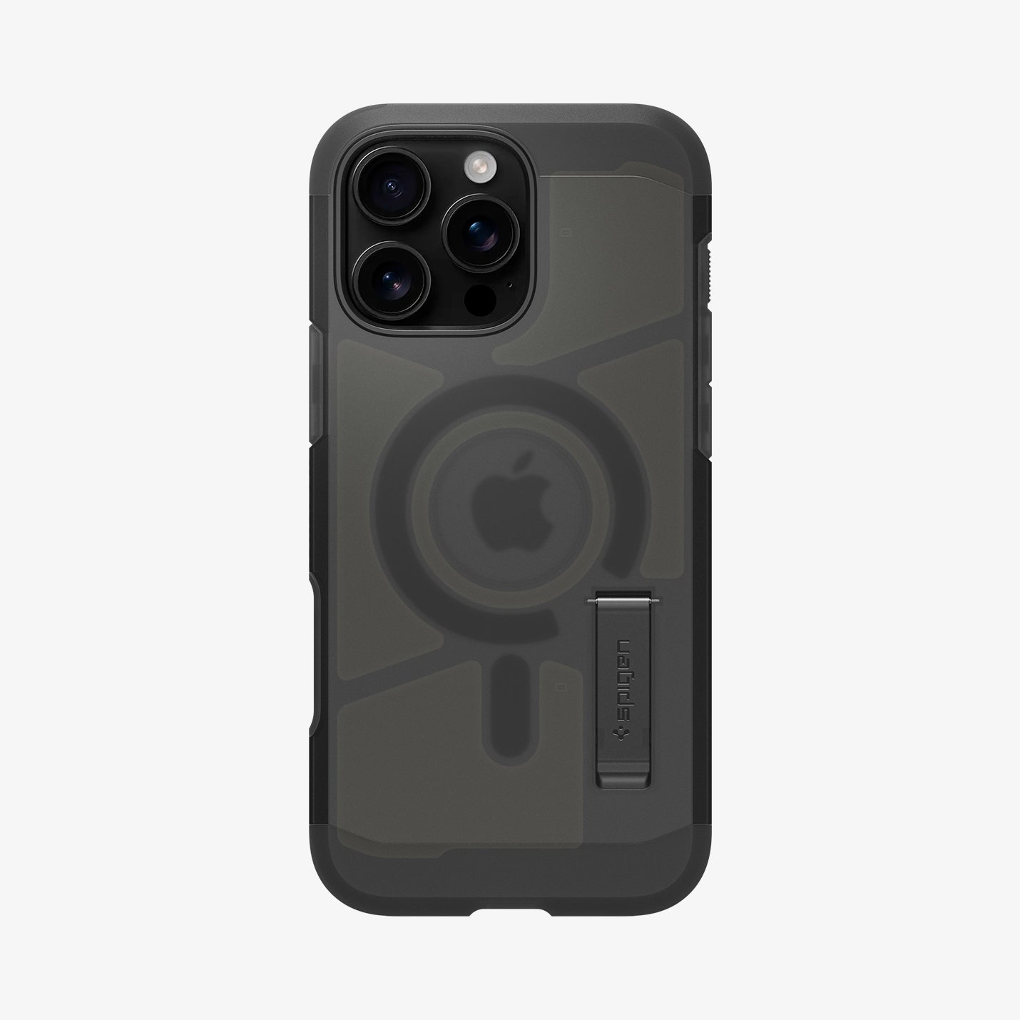 ACS09072 - iPhone 16 Pro Case Tough Armor T AI (MagFit) in Frost Black showing the back