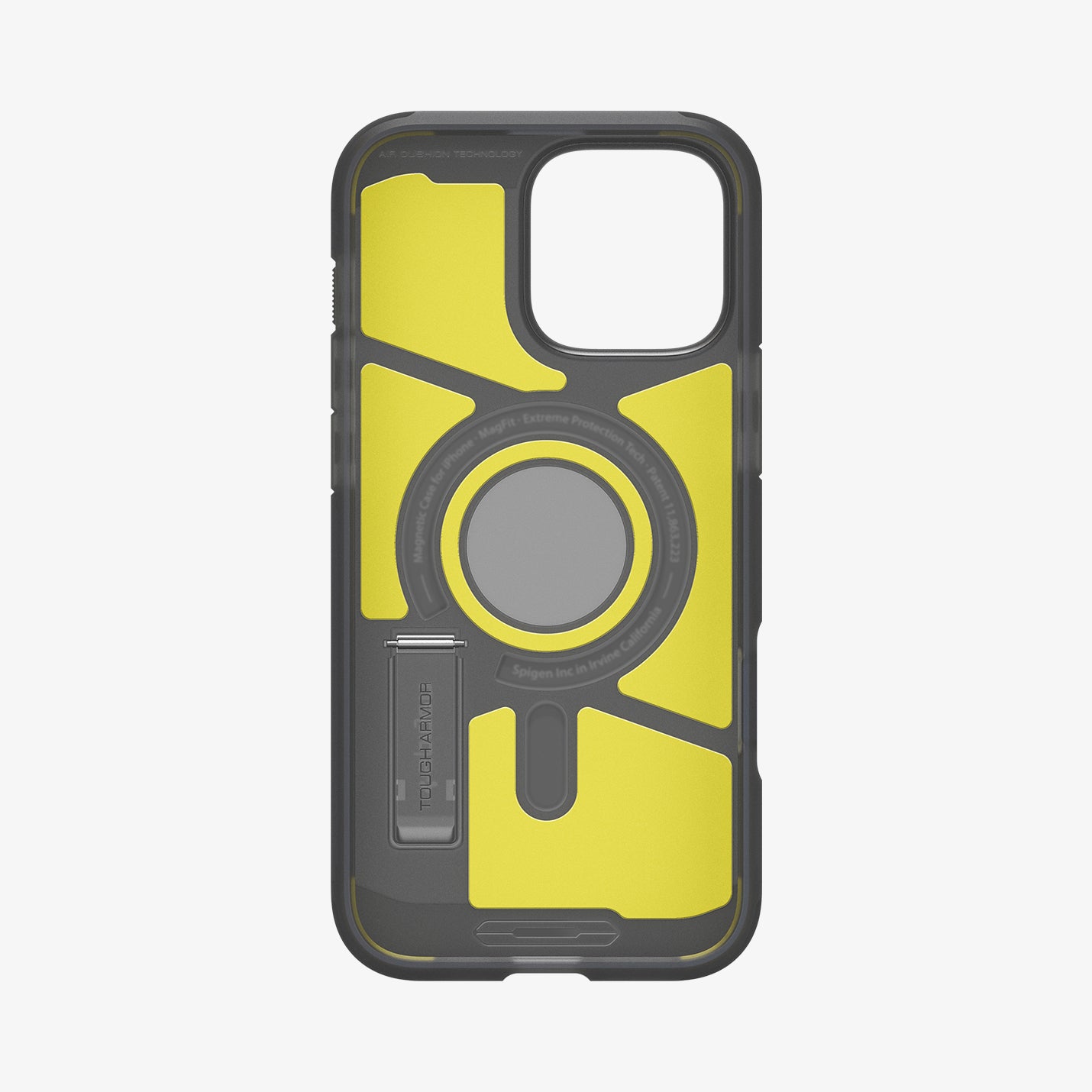 ACS09072 - iPhone 16 Pro Case Tough Armor T AI (MagFit) in Frost Black showing the inner