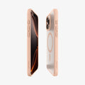 ACS09069 - iPhone 16 Pro Max Case Ultra Hybrid T (MagFit + Camera Control) in Frost Rose Titanium showing the partial front, partial back and sides