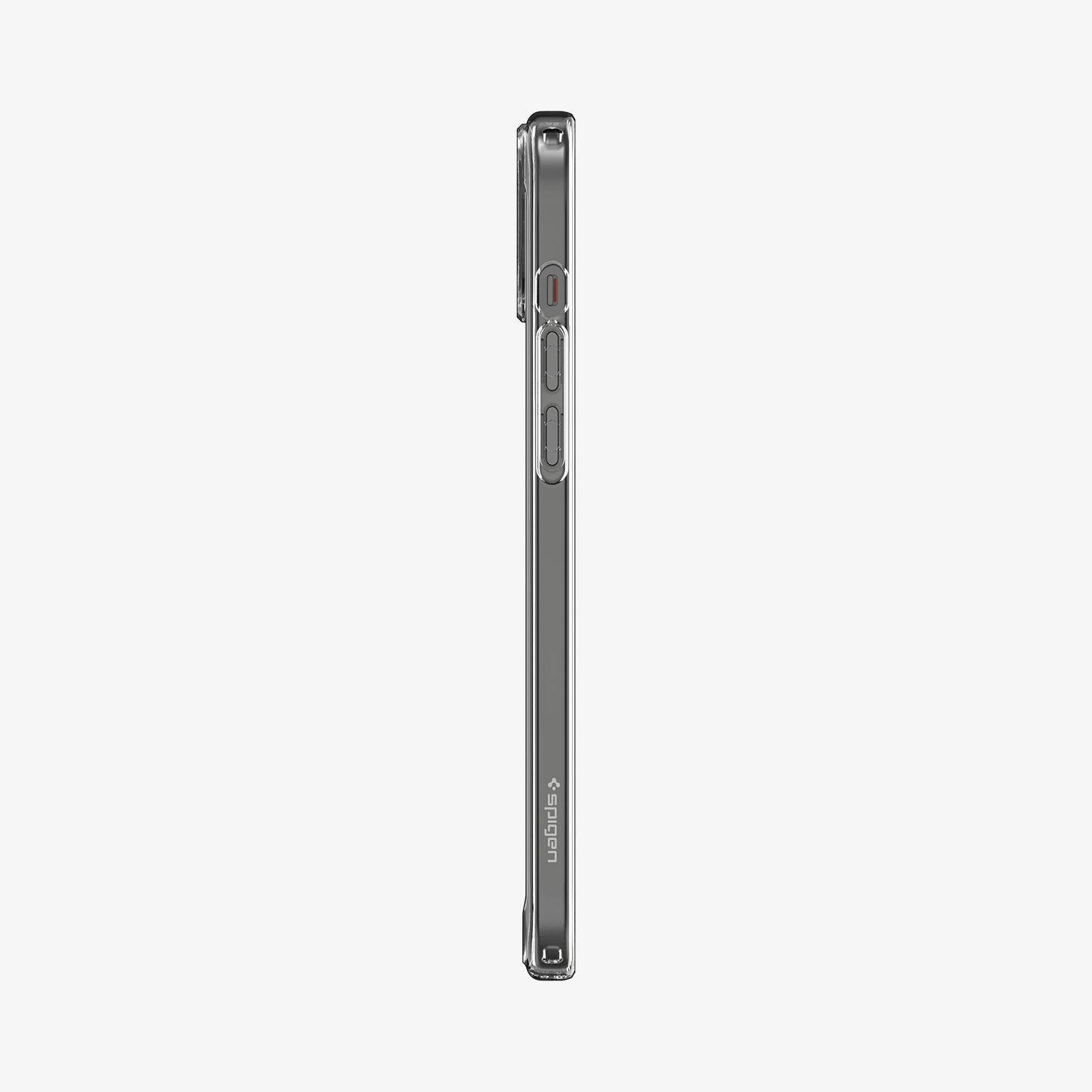 ACS06655 - iPhone 15 Plus Case Ultra Hybrid in frost clear showing the side with volume controls