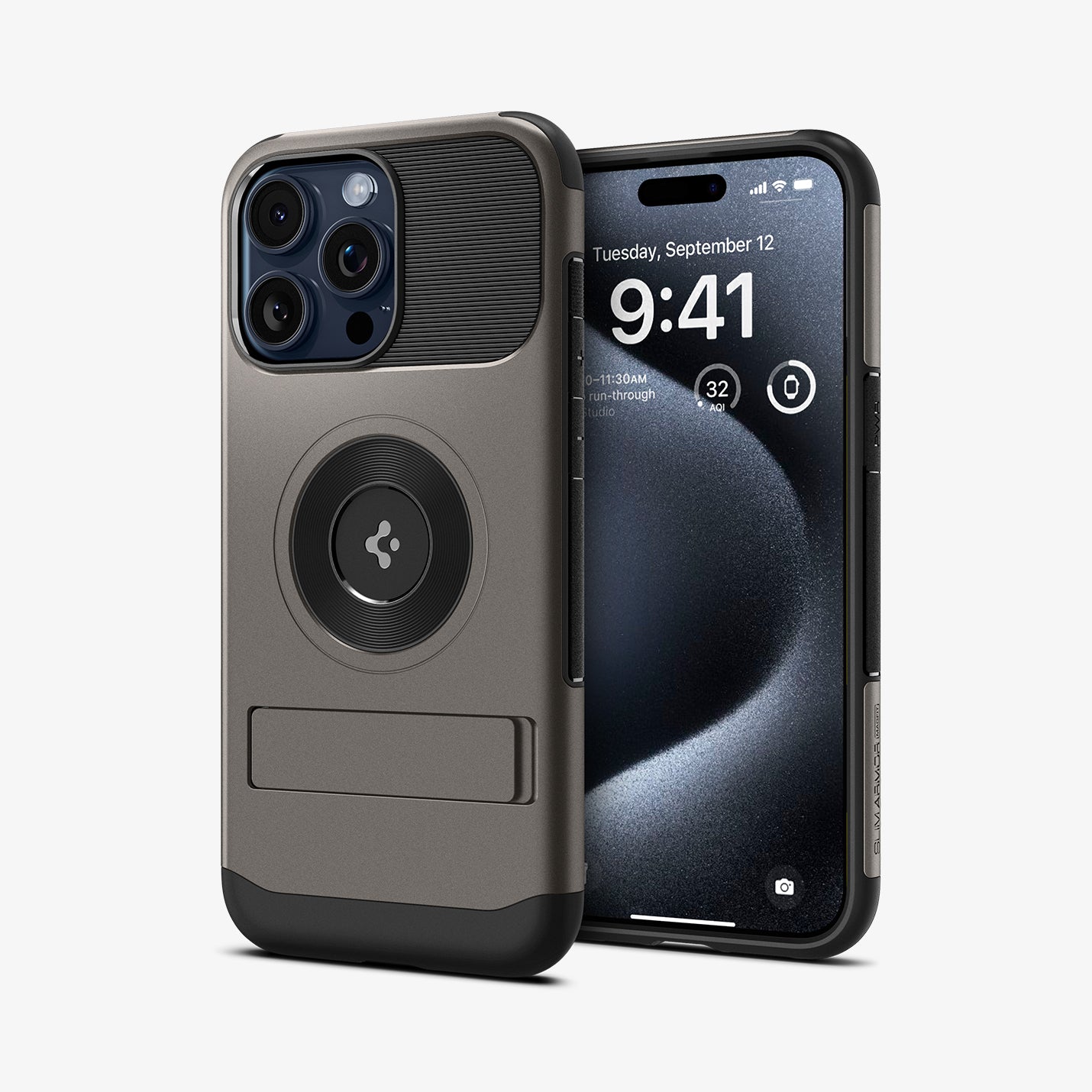 Spigen Slim Armor MagSafe Case for Apple iPhone 15 Pro Max (Gun Metal)