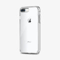 043CS21052 - iPhone 7 Plus Case Ultra Hybrid in Crystal Clear showing the back and partial side