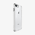 043CS21052 - iPhone 7 Plus Case Ultra Hybrid in Crystal Clear showing the back and partial side