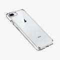 043CS21052 - iPhone 7 Plus Case Ultra Hybrid in Crystal Clear showing the back, partial side and bottom