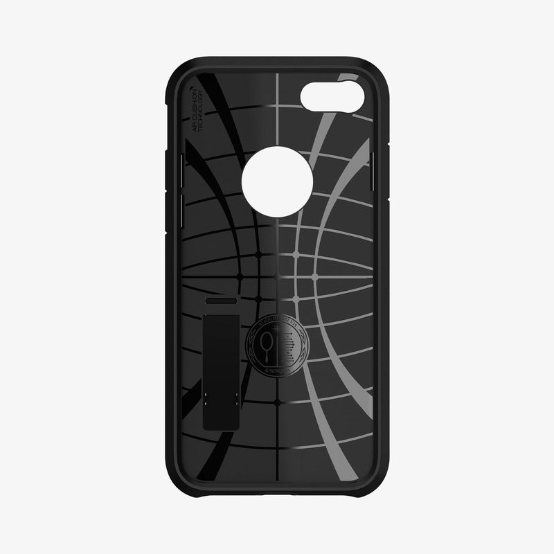 054CS22216 - iPhone 7 Case Tough Armor 2 in Black showing the inner case with spider web pattern