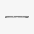 ACS09439 - iPad Pro 13-inch (2024) Case Liquid Air Folio in Black showing the side with usb c port and speaker 