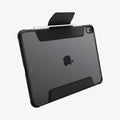 ACS07758 - iPad Air 11-inch (2024) Case Air Skin Pro in Black showing the back and partial bottom with cover flap open