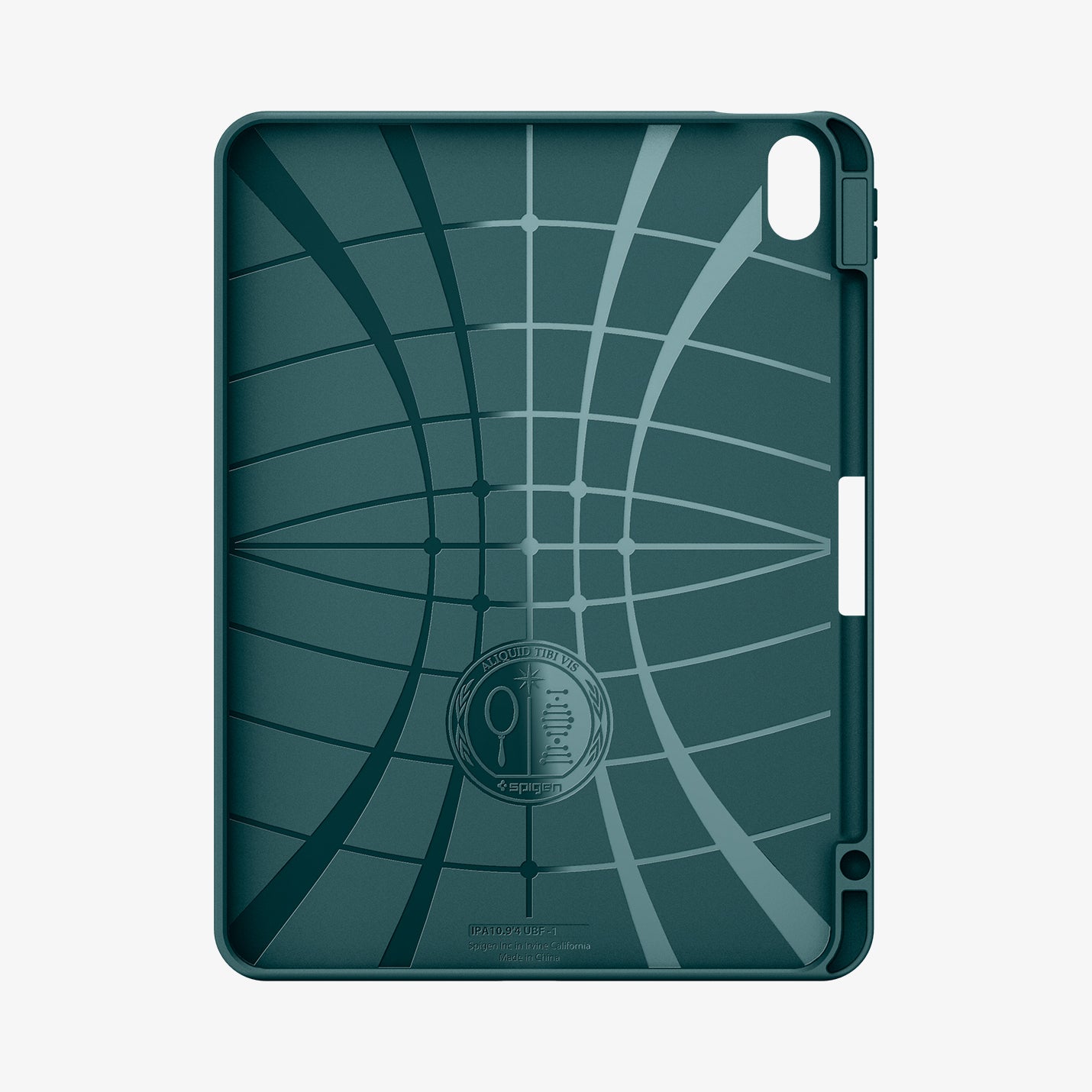 ACS07755 - iPad Air 11-inch (2025/2024) Case Urban Fit in Midnight Green showing the inner