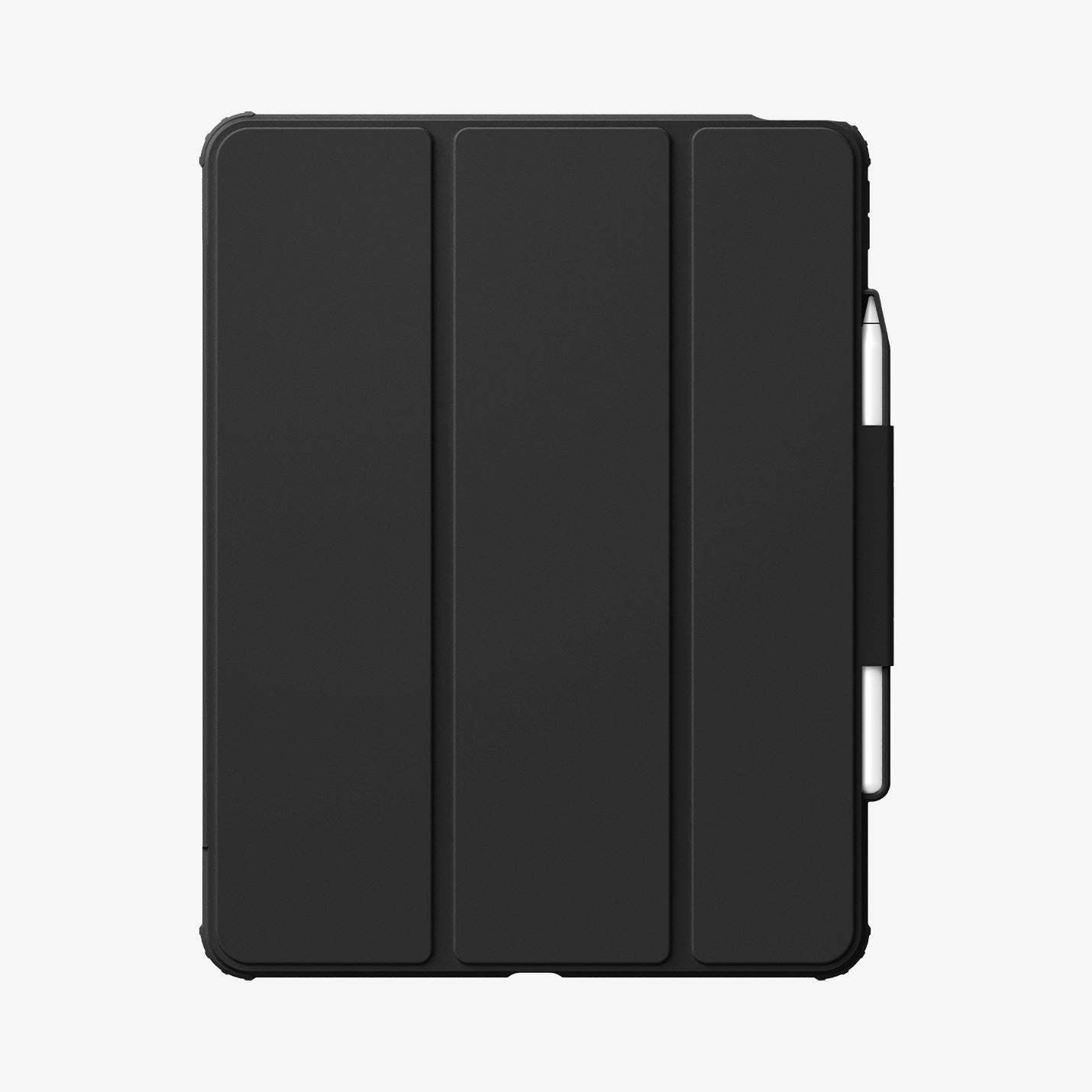 ACS07678 - iPad Air 12.9-inch Case Air Skin Pro in Black showing the front with s-pen attached