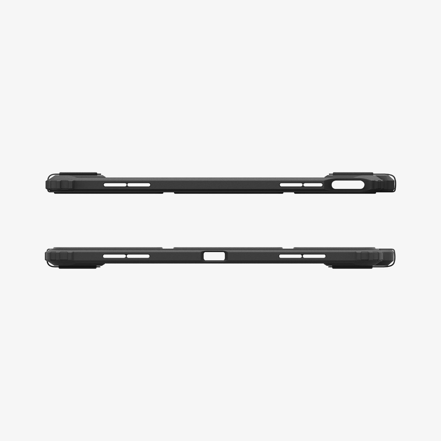 ACS07678 - iPad Air 12.9-inch Case Air Skin Pro in Black showing the top and bottom