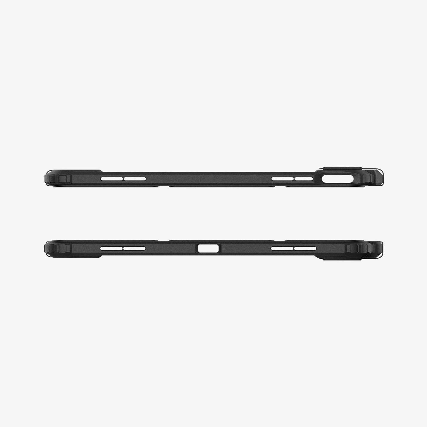 ACS07668 - iPad Air 12.9-inch Case Ultra Hybrid Pro in Black showing the top and bottom