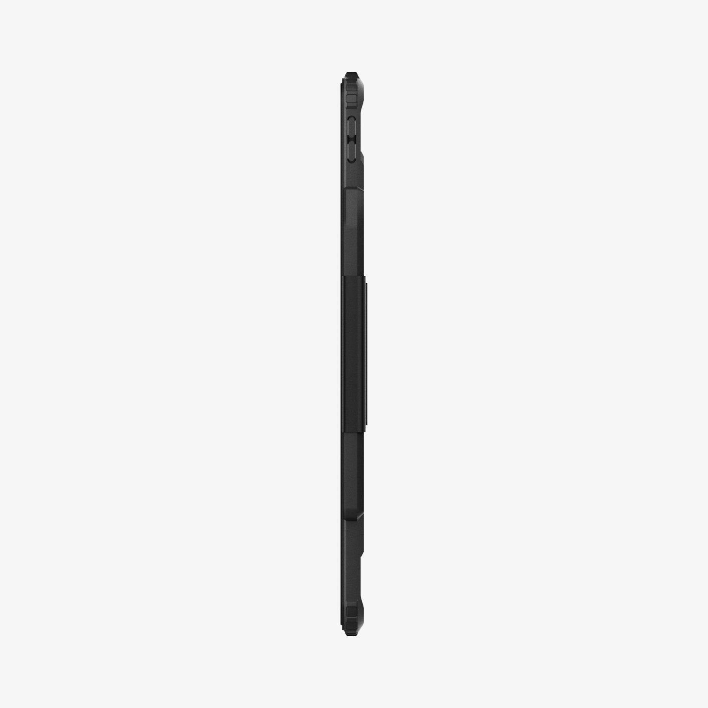 ACS07668 - iPad Air 12.9-inch Case Ultra Hybrid Pro in Black showing the side with side buttons