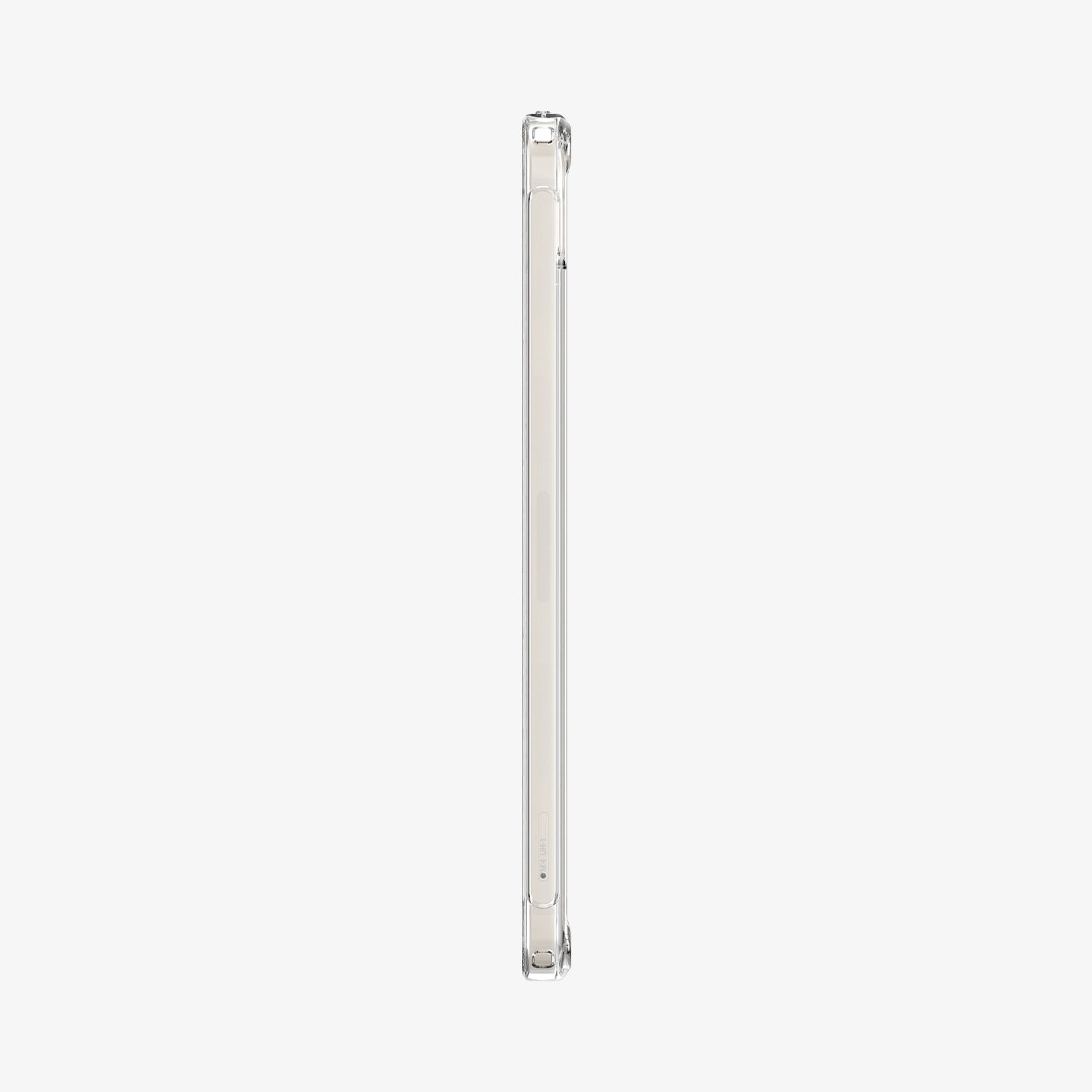 ACS09163 - iPad Mini 7 Case Ultra Hybrid Zero One White showing the side