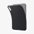 ACS12396 - iPad Mini 8 Nano Pop in Black Sesame showing a flexible iPad mini case with camera and button cutouts partially separated from the device