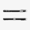 ACS12401 - iPad mini 8 Ultra Hybrid Pro showing side views of the tablet case with precise cutouts for buttons, ports, and other functions.