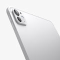 AGL07796 - iPad Pro 13-inch (2024) Optik Pro EZ Fit Lens Protector in Silver showing the back, lens protector installed