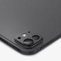AGL07791 - iPad Pro 13-inch (2024) Optik Pro EZ Fit Lens Protector in Space Black showing the back, lens protector installed