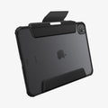 ACS07762 - iPad Pro 11-inch Case Air Skin Pro in Black showing the back and bottom with cover flap open with s-pen attached