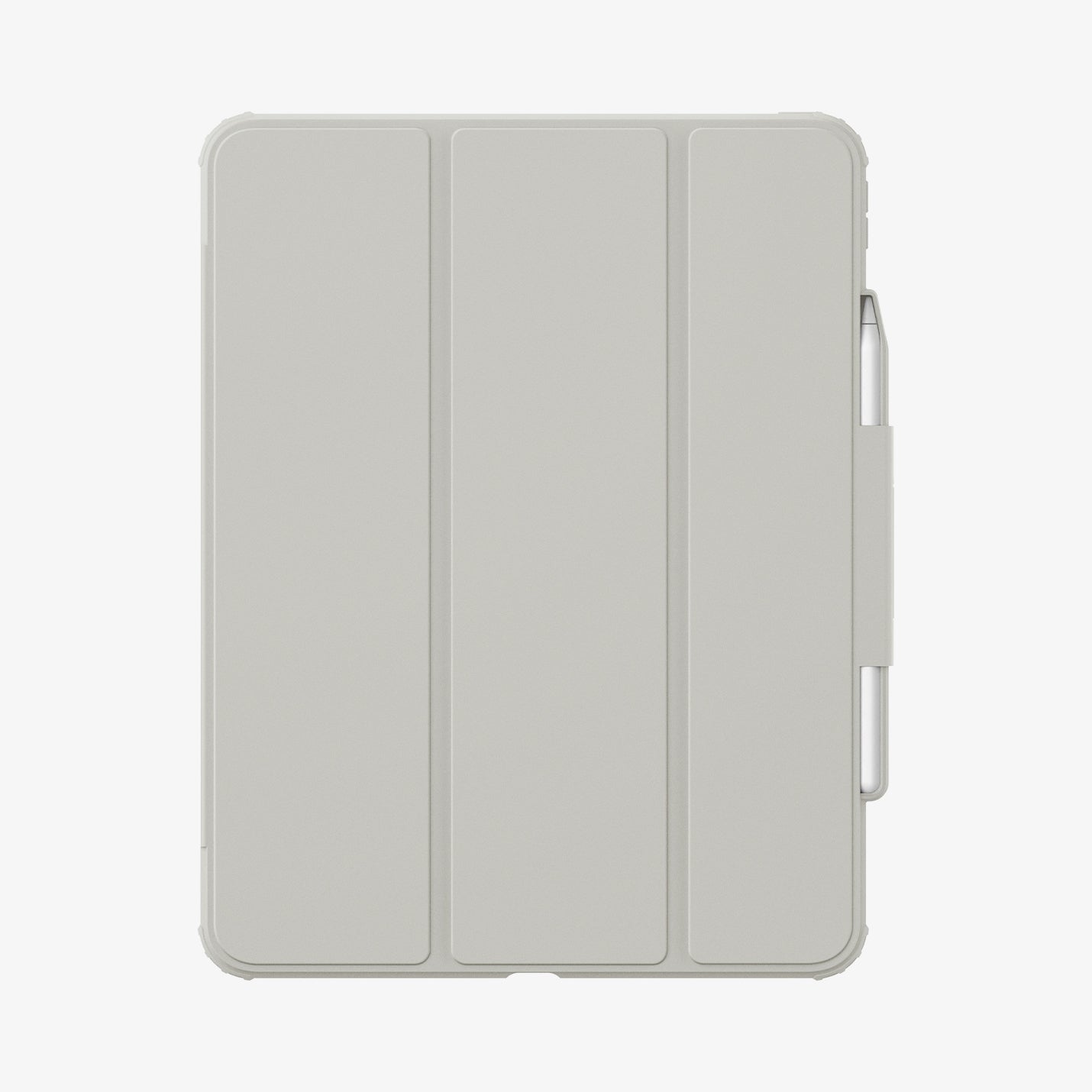 ACS07014 - iPad Pro 12.9-inch Case Air Skin Pro in Gray showing the front with s-pen attached