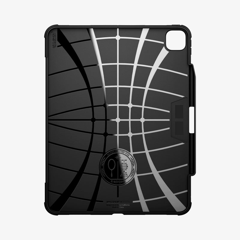 ACS07007 - iPad Pro 12.9-inch Case Rugged Armor Pro in Black showing the inner case with spider web pattern