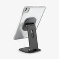 ACS06512 - iPad Pro 11-inch (2022) - Air Skin Pro OneTap showing the back, partial side, attached to a stand