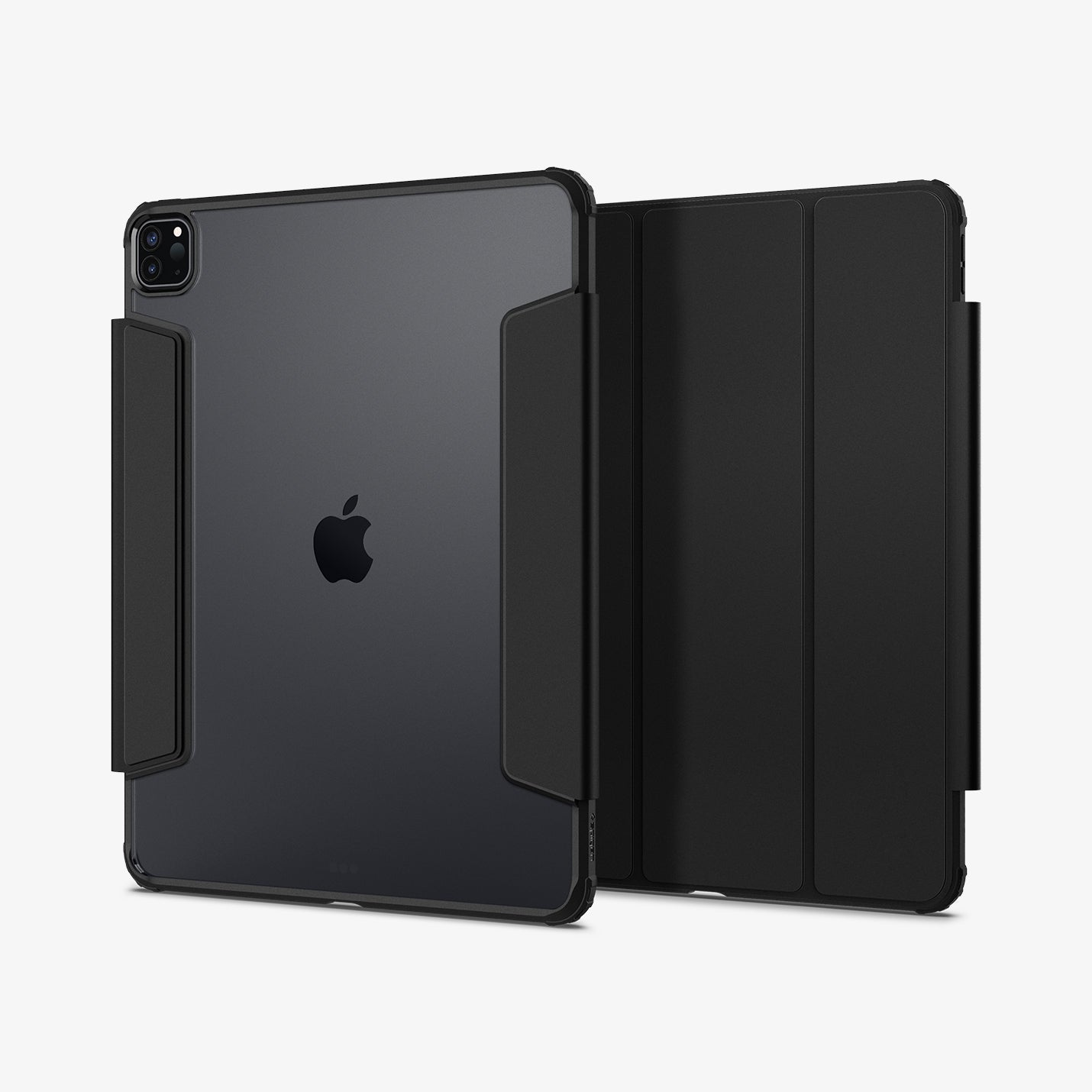 ACS02880 - iPad Pro 12.9"(2022/2021) Case Ultra Hybrid Pro in black showing the back and front