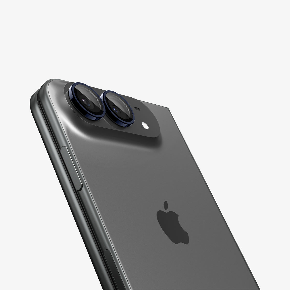 AGL12011 - iPhone Duo Optik Pro EZ Fit Lens Protector in Night Sky showing the installed lens protectors closely fitted around both camera lenses