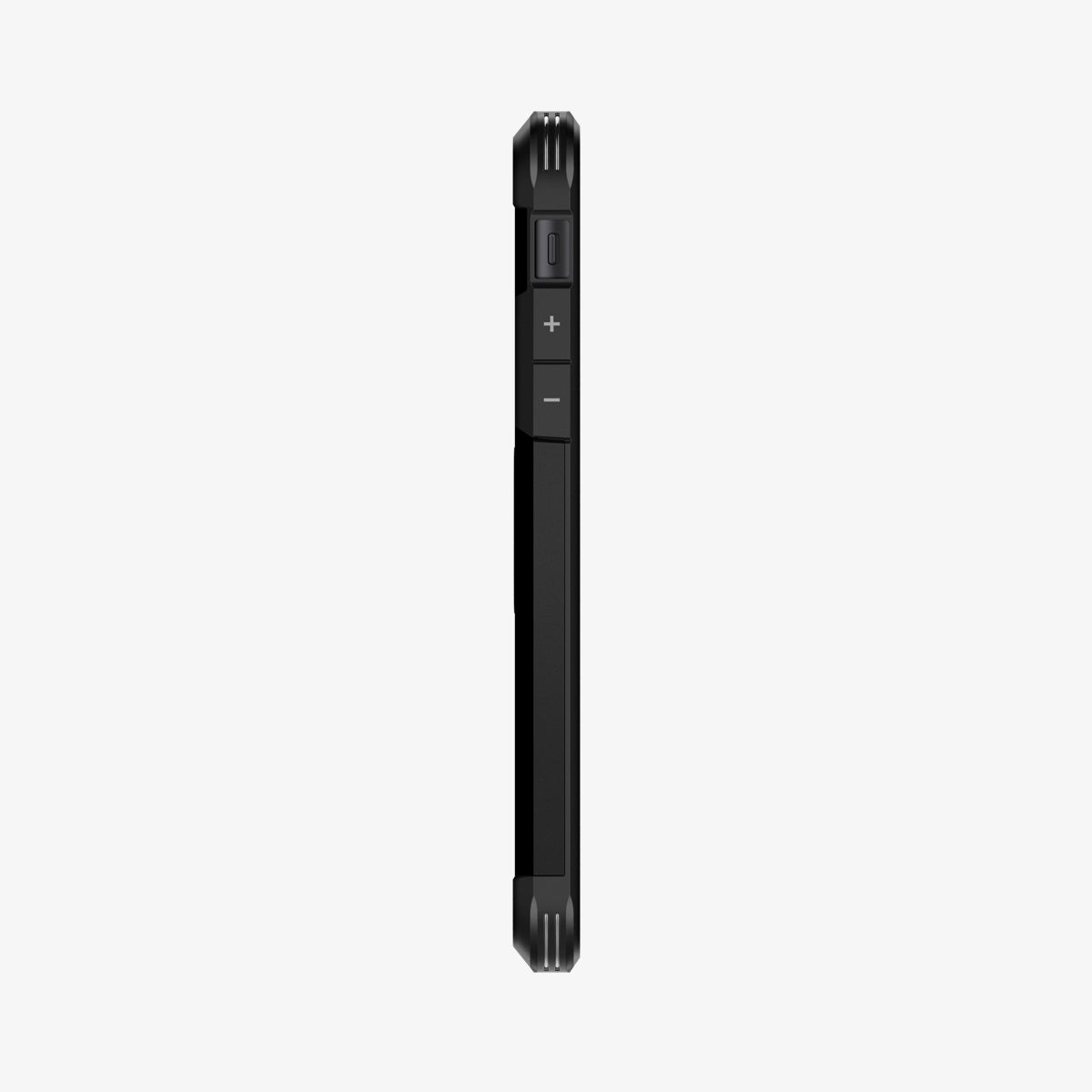 076CS27190 - iPhone 11 Tough Armor in XP Black showing the side with volume controls
