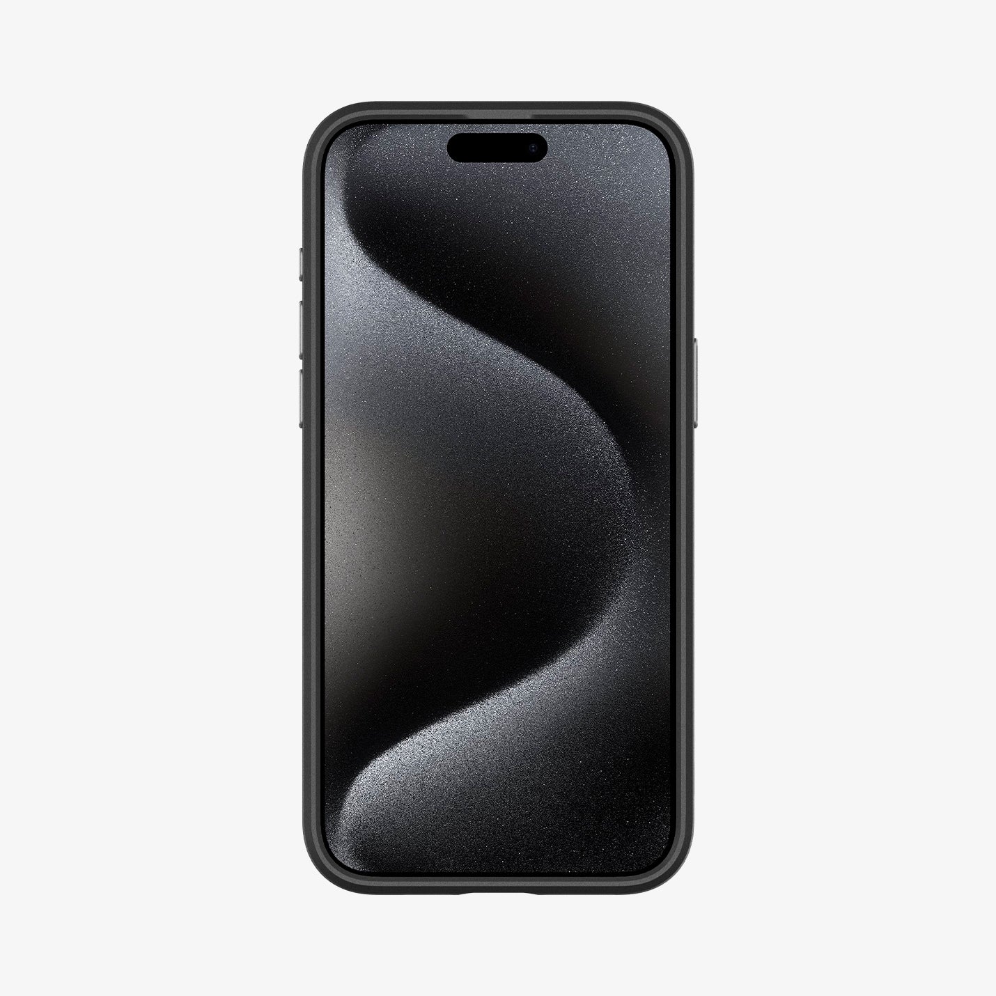 ACS06601 - iPhone 15 Pro Max Case Enzo (MagFit) in black showing the front