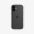 AGL06883 - iPhone 16 Plus GLAS.tR EZ Fit Sensor Protected showing the back of the device, with installation tray attached to it