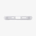 ACS09147 - iPhone 16e Case Ultra Hybrid Classic (MagFit) in Classic Silver showing the bottom