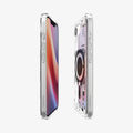 ACS09143 - iPhone 17e Case Ultra Hybrid Neo One (MagFit) in Neo One showing the partial front, partial back and sides