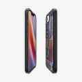 ACS09141 - iPhone 16e Case Ultra Hybrid Zero One (MagFit) in Zero One showing the partial front, partial back and sides