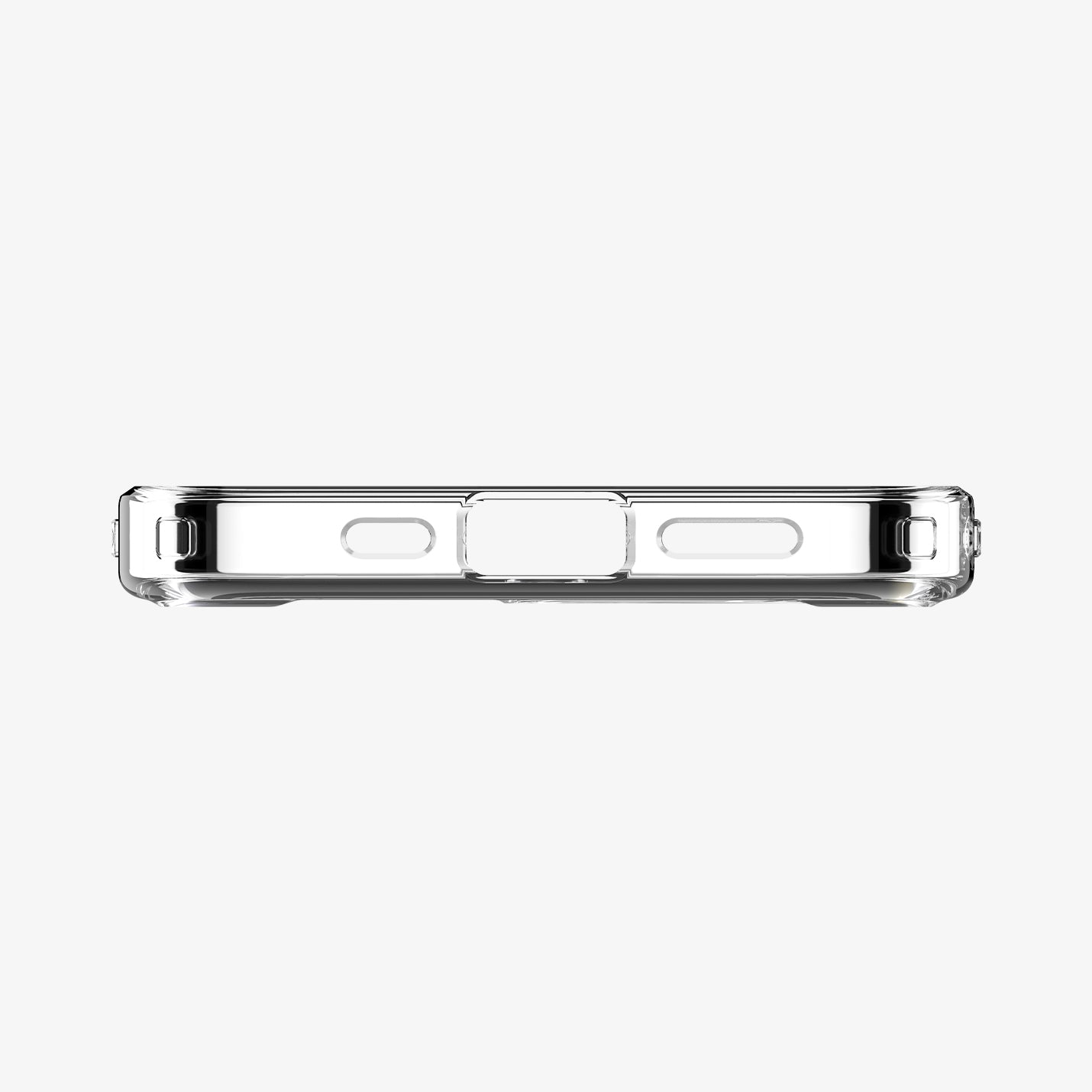 ACS09142 - iPhone 17e Case Ultra Hybrid Zero One (MagFit) in Zero One White showing the bottom
