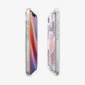 ACS09142 - iPhone 17e Case Ultra Hybrid Zero One (MagFit) in Zero One White showing the partial front, partial back and sides