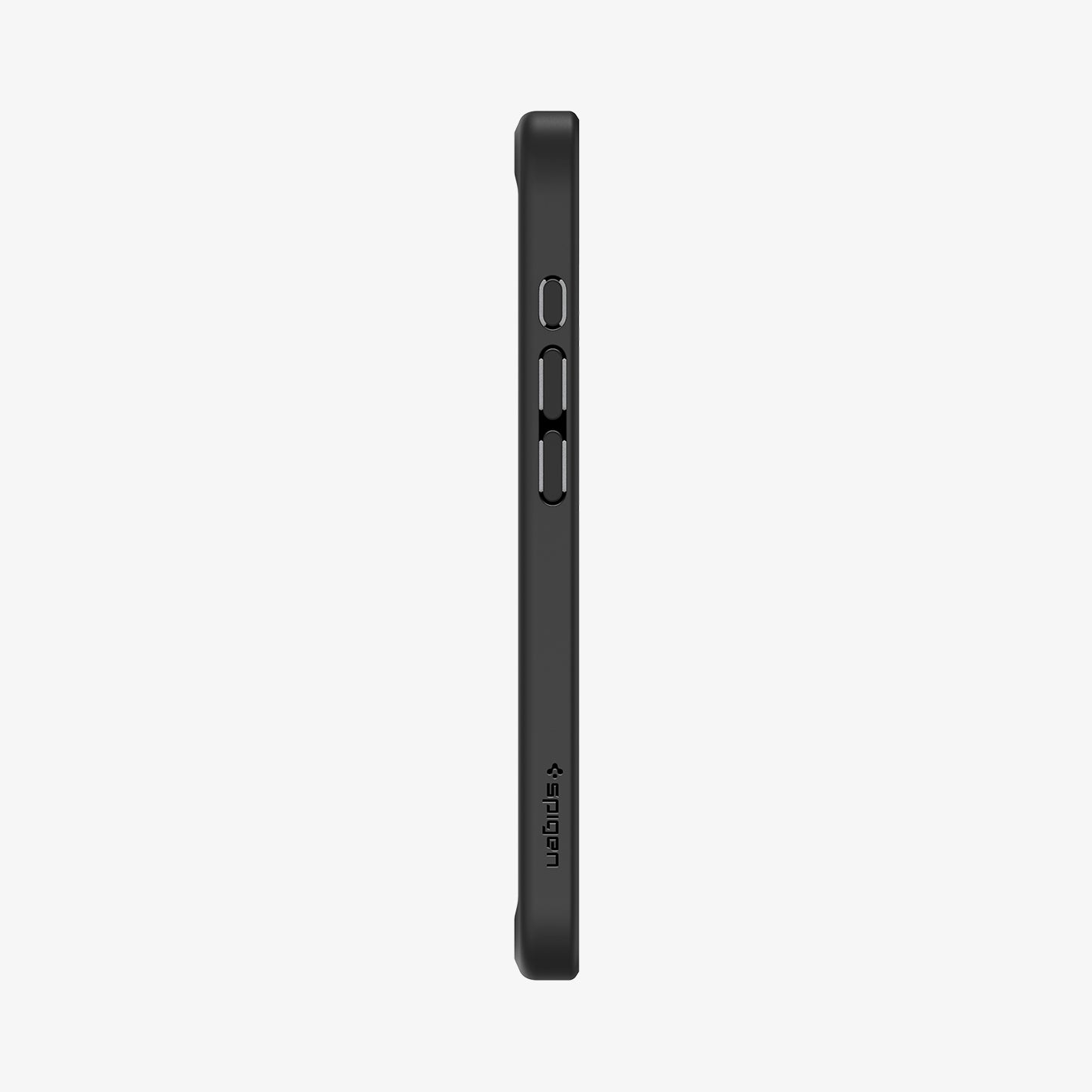 ACS09149 - iPhone 16e Case Ultra Hybrid S (MagFit) in Frost Black showing the side