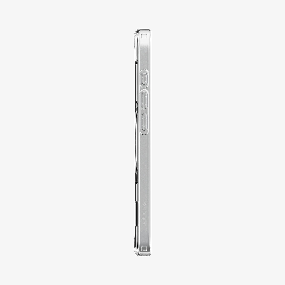 ACS09148 - iPhone 16e Case Ultra Hybrid S (MagFit) in Clear White showing the side