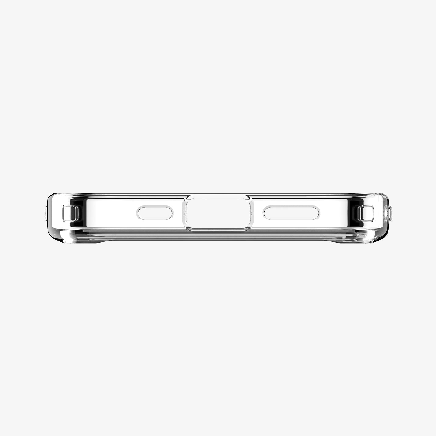 ACS09148 - iPhone 16e Case Ultra Hybrid S (MagFit) in Clear White showing the bottom