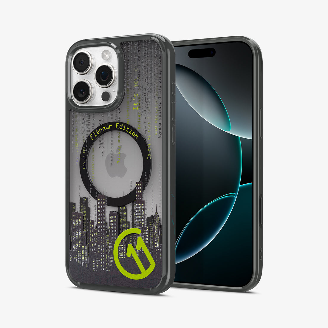 ACS09378 - iPhone 16 Pro Case c11 Series Flâneur Edition (MagFit) showing the back, partial front and sides