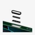 ACS09811 - iPhone 16 Pro Case c11 Series Scotsman Fir Edition (MagFit) in Scotsman Fir showing the parts of control button hovering above the camera control cutout