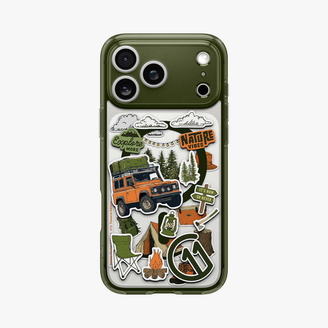 ACS10818 - iPhone 17 Pro c11 Series Traverse Edition (MagFit) showing back with nature design